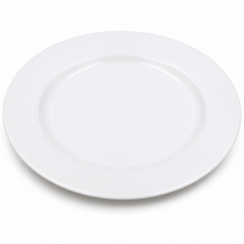 Set of 6 - Simplistic White Ceramic Oval Plate - 10.43" x 1.18"