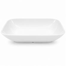 Minimalist White Ceramic Square Plates – Set of 6, 7.5-Inch