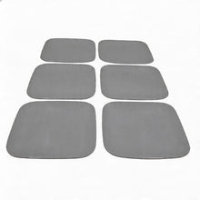 Set of 6 - Minimalist White Ceramic Square Plate - 8.27" x 0.71"