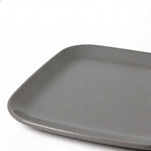 Set of 6 - Minimalist White Ceramic Square Plate - 8.27" x 0.71"
