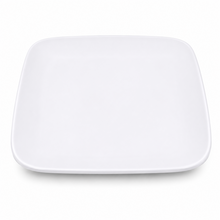 Set of 6 - Minimalist White Ceramic Square Dish - 9.84" x 0.71"