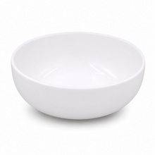 Set of 6 - Minimalist White Ceramic Deep Round Bowl - 6.89" x 2.56"