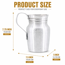 Aluminum Water Pitcher Small 4.5" x 4.5"