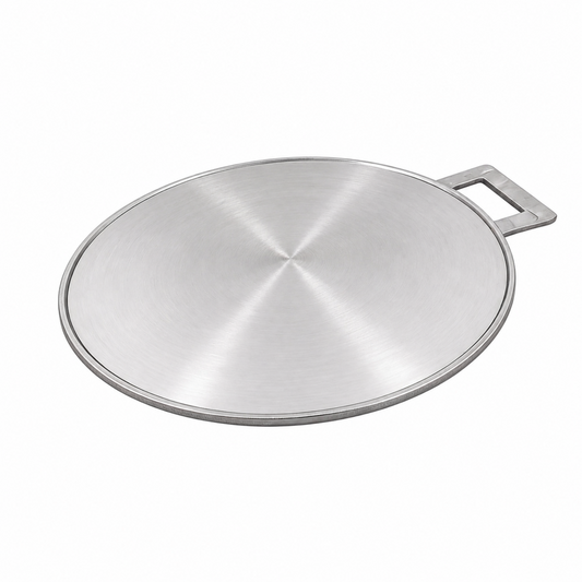Heavy-Duty Yemeni Aluminum Flat Pan with Single Handle – Extra-Thick 15-Inch Round Cooking Pan