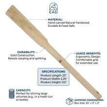 Traditional Yemeni Mihwash Wooden Mixing Paddle - XL