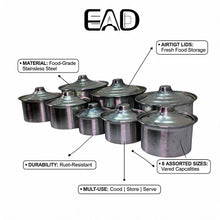 Traditional Aluminum Cooking Pots with Lids - 13" Large Family Set