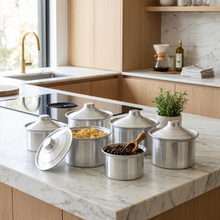 Al-Dar Aluminum Nested Cooking Pots with Lids - Set of 6