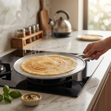 Heavy-Duty Yemeni Aluminum Flat Pan with a Single Handle (15") – Extra Thick