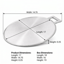 Heavy-Duty Yemeni Aluminum Flat Pan with a Single Handle (15") – Extra Thick