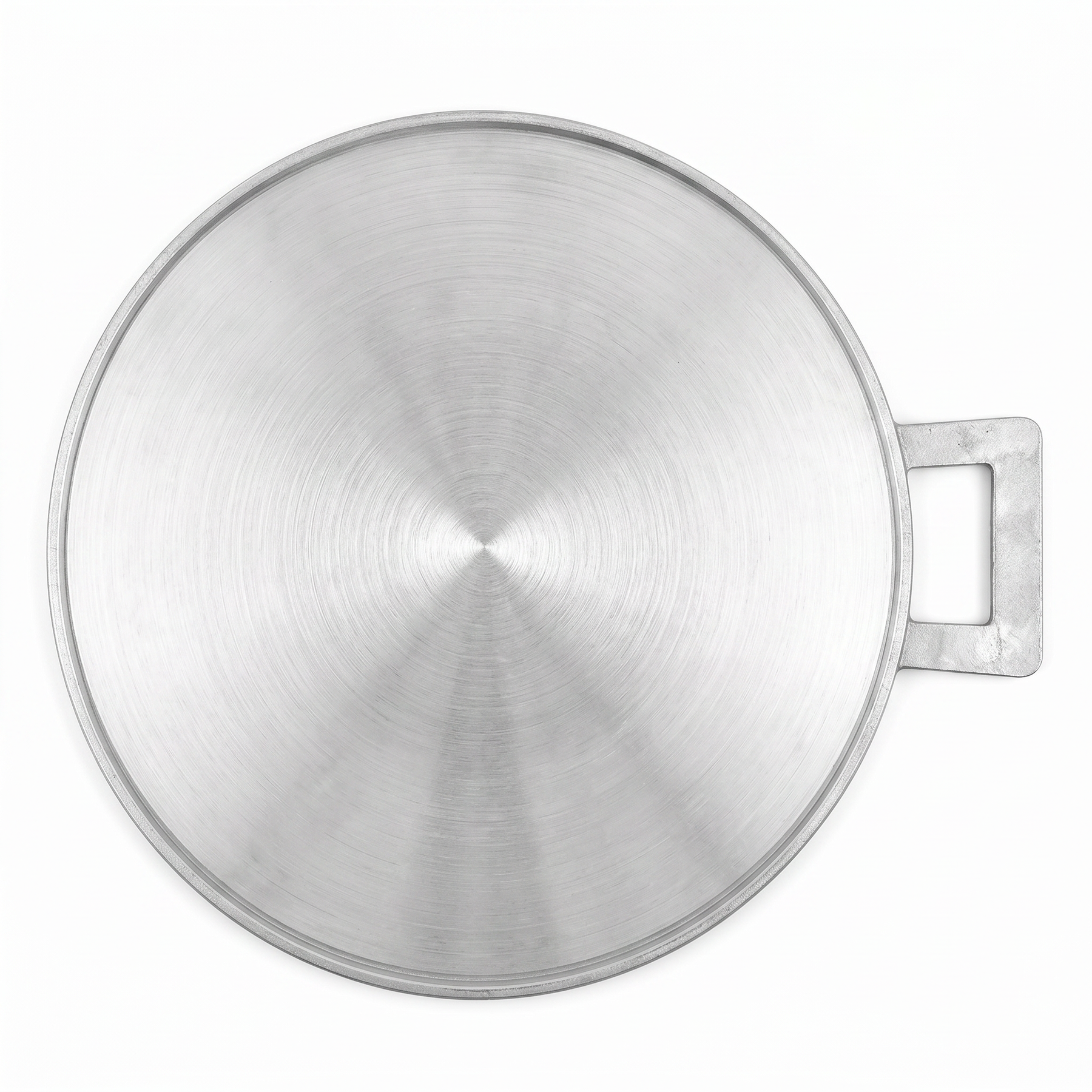 Heavy-Duty Yemeni Aluminum Flat Pan with a Single Handle (15") – Extra Thick