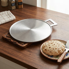 Heavy-Duty Yemeni Aluminum Flat Pan with a Single Handle (15") – Extra Thick