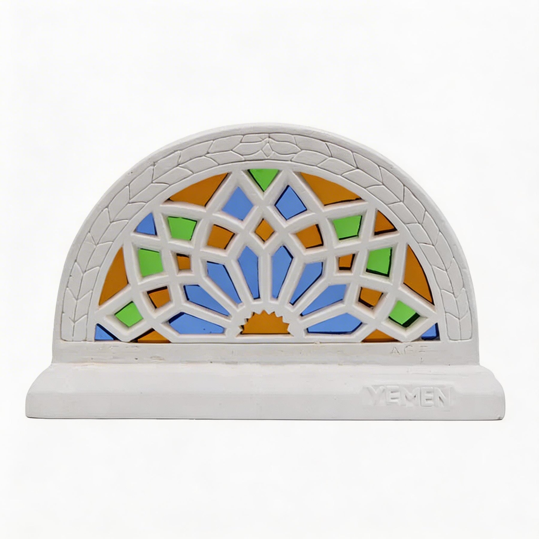 Authentic Yemeni Carved Ceramic Arch Decor
