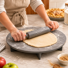 Premium Nonstick Dough Board & Rolling Pin Set – Traditional Saj & Bread Prep Set