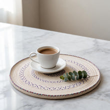 Handwoven Yemeni Round Table Mat - Sufra - 40"