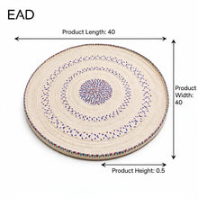 Handwoven Yemeni Round Table Mat - Sufra - 40"