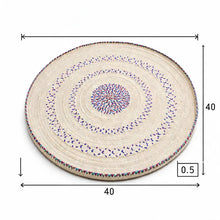 Handwoven Yemeni Round Table Mat - Sufra - 40"