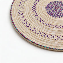 Handwoven Yemeni Round Table Mat - Sufra - 33"