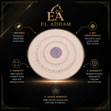 Handwoven Yemeni Round Table Mat - Sufra - 33"