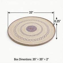 Handwoven Yemeni Round Table Mat - Sufra - 33"