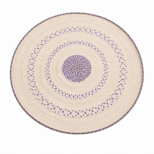 Handwoven Yemeni Round Table Mat - Sufra - 33"