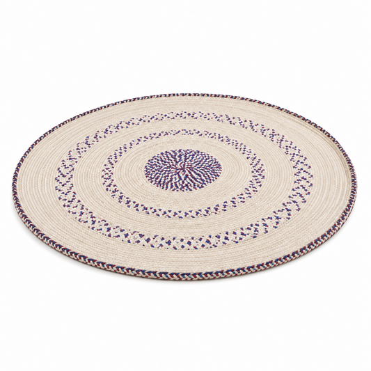 Handwoven Yemeni Round Table Mat - Sufra - 31"