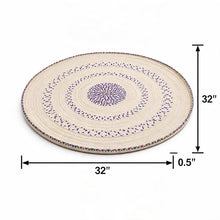 Handwoven Yemeni Round Table Mat - Sufra - 31"