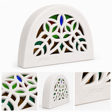 Artisanal Yemeni Arched Decoration with Stained Glass Design - Large