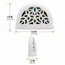 Artisanal Yemeni Arched Decoration with Stained Glass Design - Large