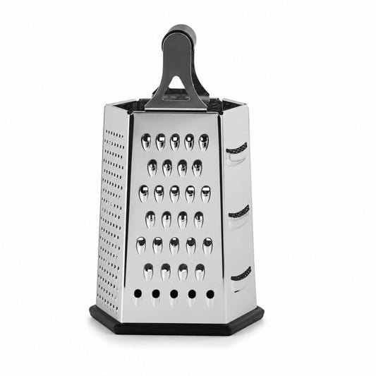 Black and Silver Hexagon Handled Grater