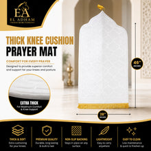 White Premium Velvet Muslim Prayer Rug