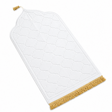 White Premium Velvet Muslim Prayer Rug