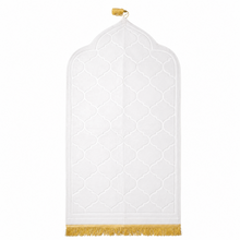 White Premium Velvet Muslim Prayer Rug