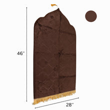 Brown Premium Velvet Muslim Prayer Rug