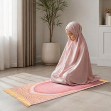 Pink Children’s Padded Anti-Slip Prayer Mat 46 x 26 Inch