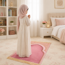 Pink Children’s Padded Anti-Slip Prayer Mat 46 x 26 Inch