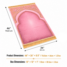 Pink Children’s Padded Anti-Slip Prayer Mat 46 x 26 Inch
