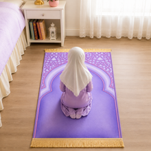 Purple Childrens Anti-Slip Padded Prayer Mat