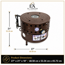 BlueFlame Gas Tanoor Oven, Dark Brown Finish, 27 x 21 x 18 Inch