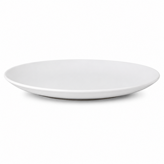 Large White Round Serving Platter - 16"