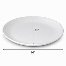 Large White Round Serving Platter - 16"