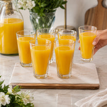 6-Piece Clear Glass Tumbler Set - 350ML