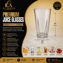 6-Piece Clear Glass Tumbler Set - 350ML