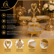 Gold Crystal 4-Tier Dessert Serving Stand