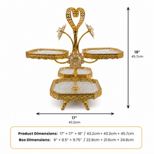 Gold Crystal 4-Tier Dessert Serving Stand