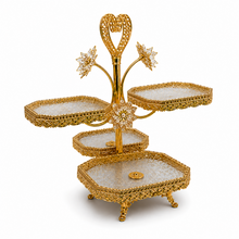 Gold Crystal 4-Tier Dessert Serving Stand