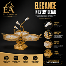 Elegant Gold 3-Tier Crystal Dessert Stand