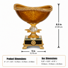 Luxury Gold-Rim Gold Pedestal Dessert Bowl