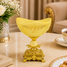 Elegant Cream Pedestal Candy Bowls - Set of 3