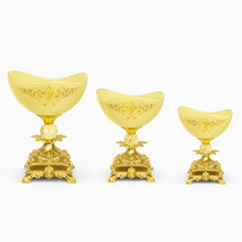 Elegant Cream Pedestal Candy Bowls - Set of 3