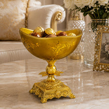 Elegant Gold Pedestal Dessert Bowl